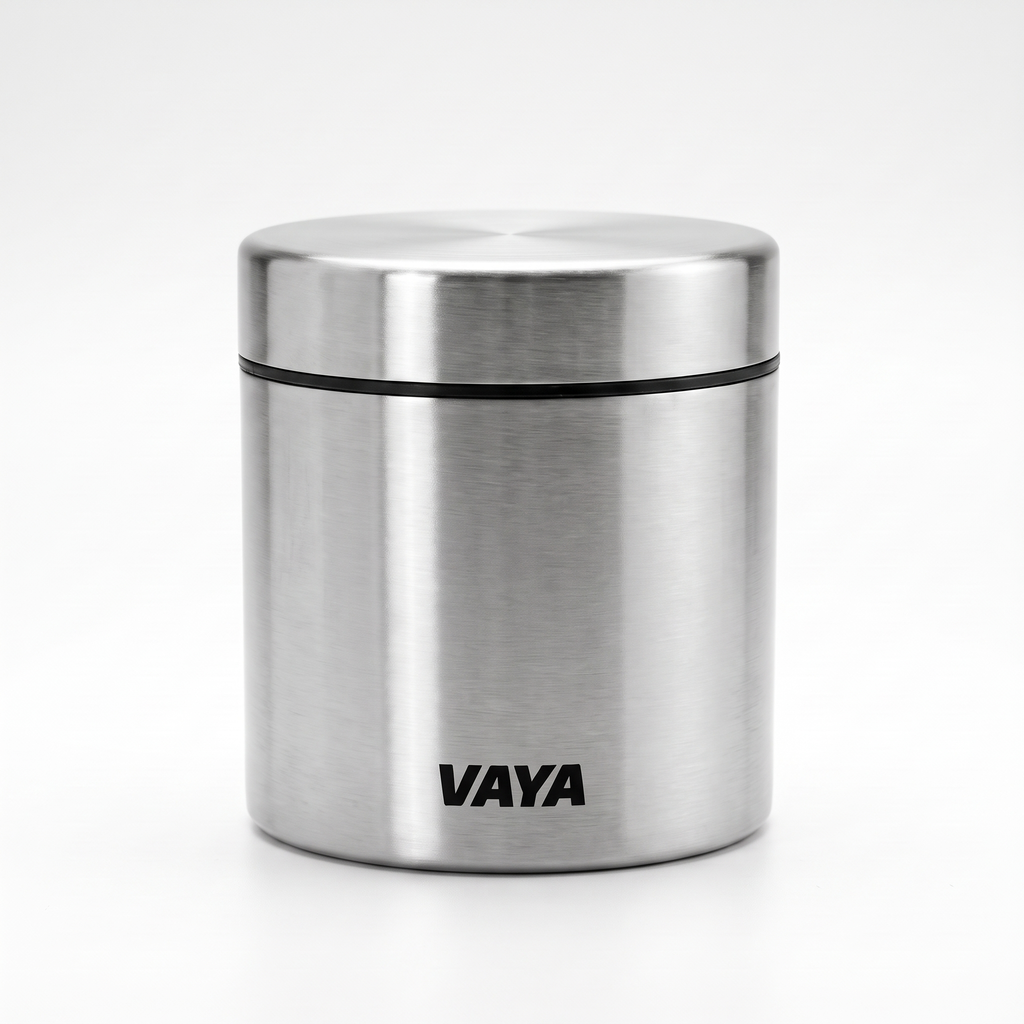 Vaya Edelstahl-Dose 600 ml mit Schraubdeckel