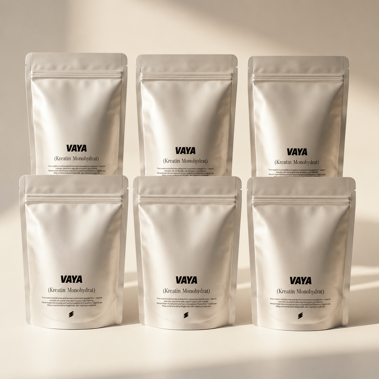 Vaya Kreatin Monohydrat 6x - beige BG editorial